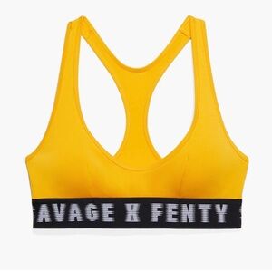 🆕Savage X Fenty Yellow/Black Scoop Neck Bralette - Size: S
